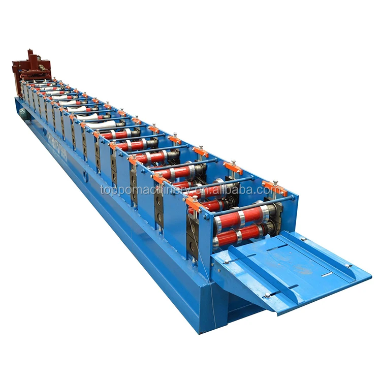 Iron Metal Ridge Cap Roofing Sheet Making Forming Machine 2021 Aluminum Colored Steel Tile 0.3-0.8mm Rolling Thickness 2 Works