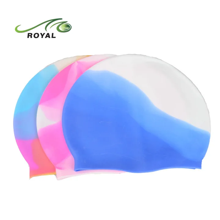 Adult Funny Latex Swimming Cap For Long Hair Silicone Swim Cap
