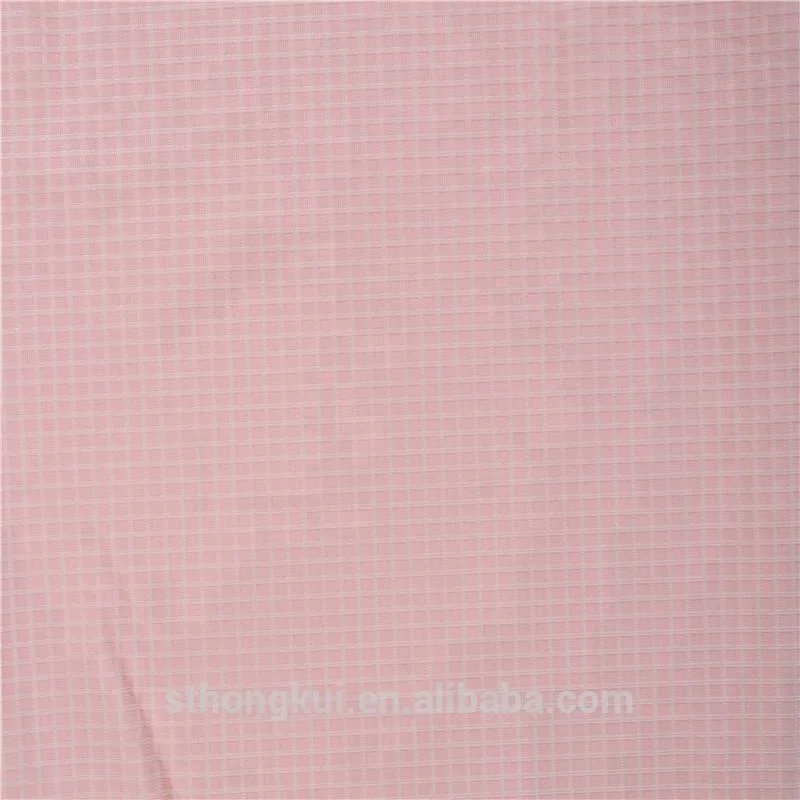 High quality waffle check nylon spandex fabric weave ticking stripe fabric for clothes
