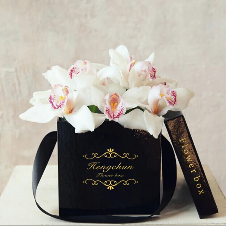 Hot sale luxury flower box packaging cardboard round cylinder paper boxes for flowers