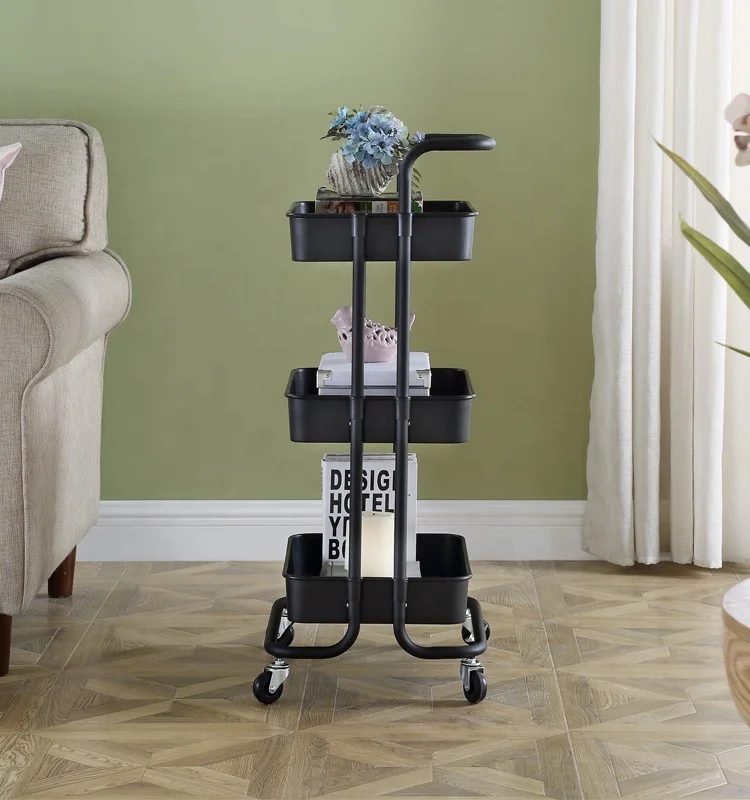 3 tiers furniture tool hand trolley/ utility trolley cart
