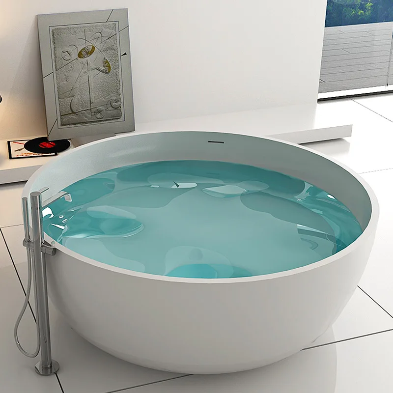 Latest bathing design ,wholesale Bathtub,Round freestanding baths BS-8615