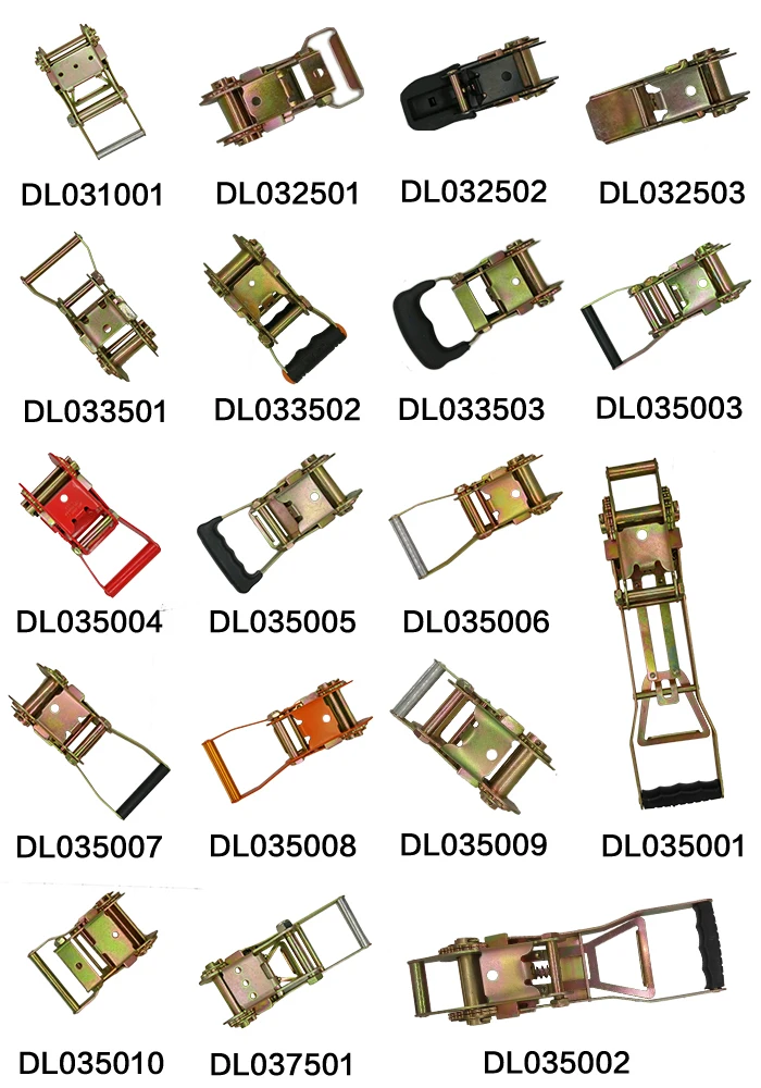 DL031001 4 Inch 10 Tons Heavy Duty Aluminum Handle Ratchet Buckle Adjuster