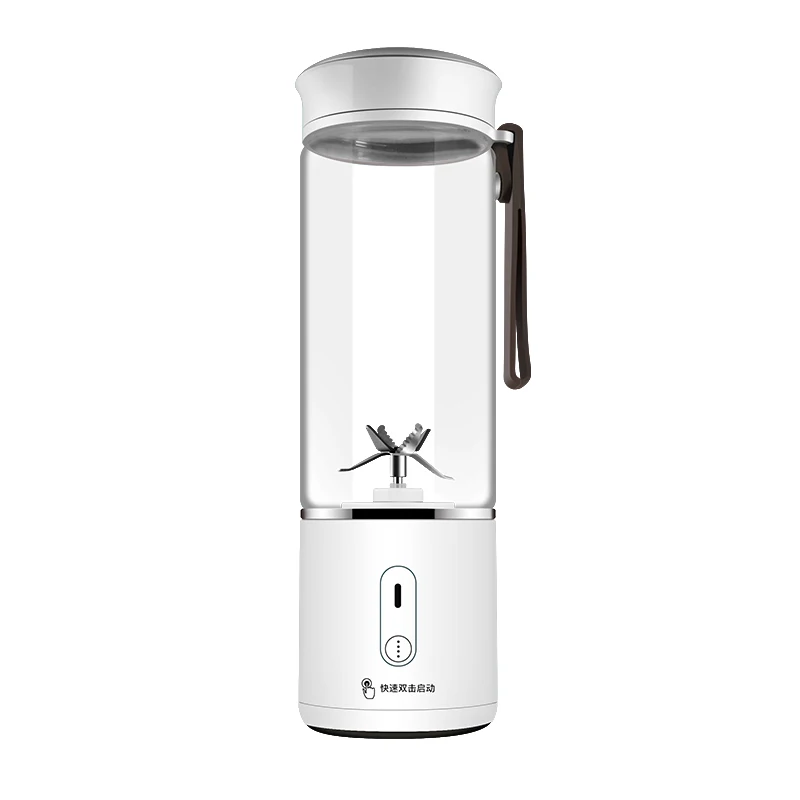 A1 Hand Blender 500ML Glass Jar Portable Fruit Juicer USB Rechargeable Mini Juicer