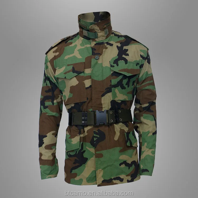 Woodland Camouflage T/C Materials M65 Jacket Uniform