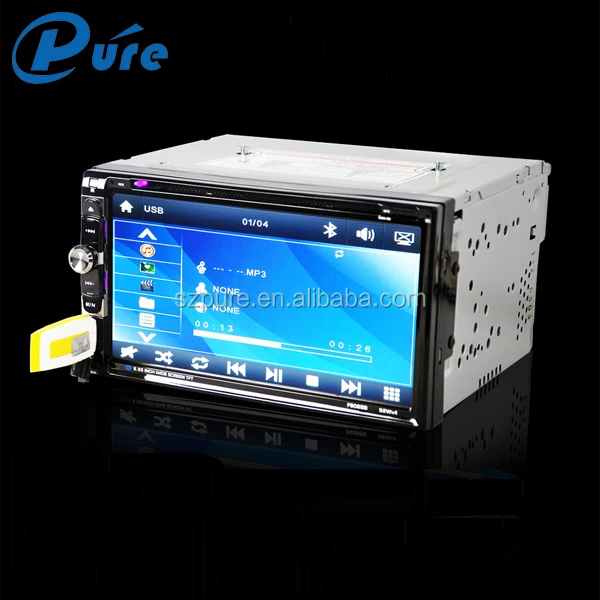 Touch Screen Car DVD Player 2 Din DVD Player BT Speaker CD/DVD Player with FM
