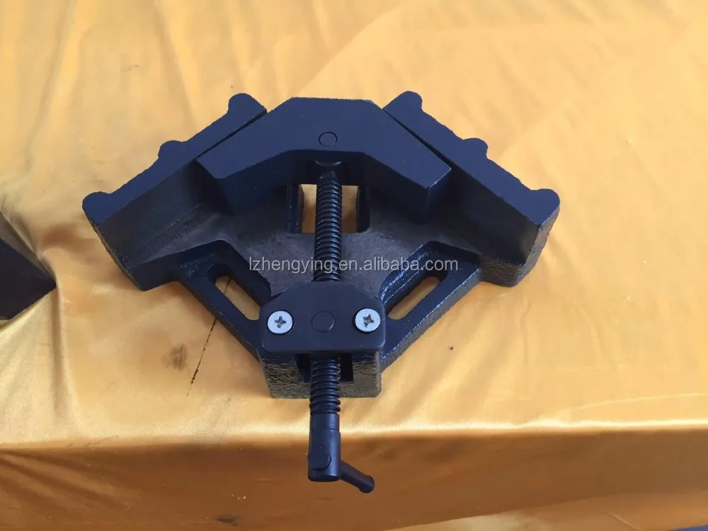 Cast iron angle welding vise