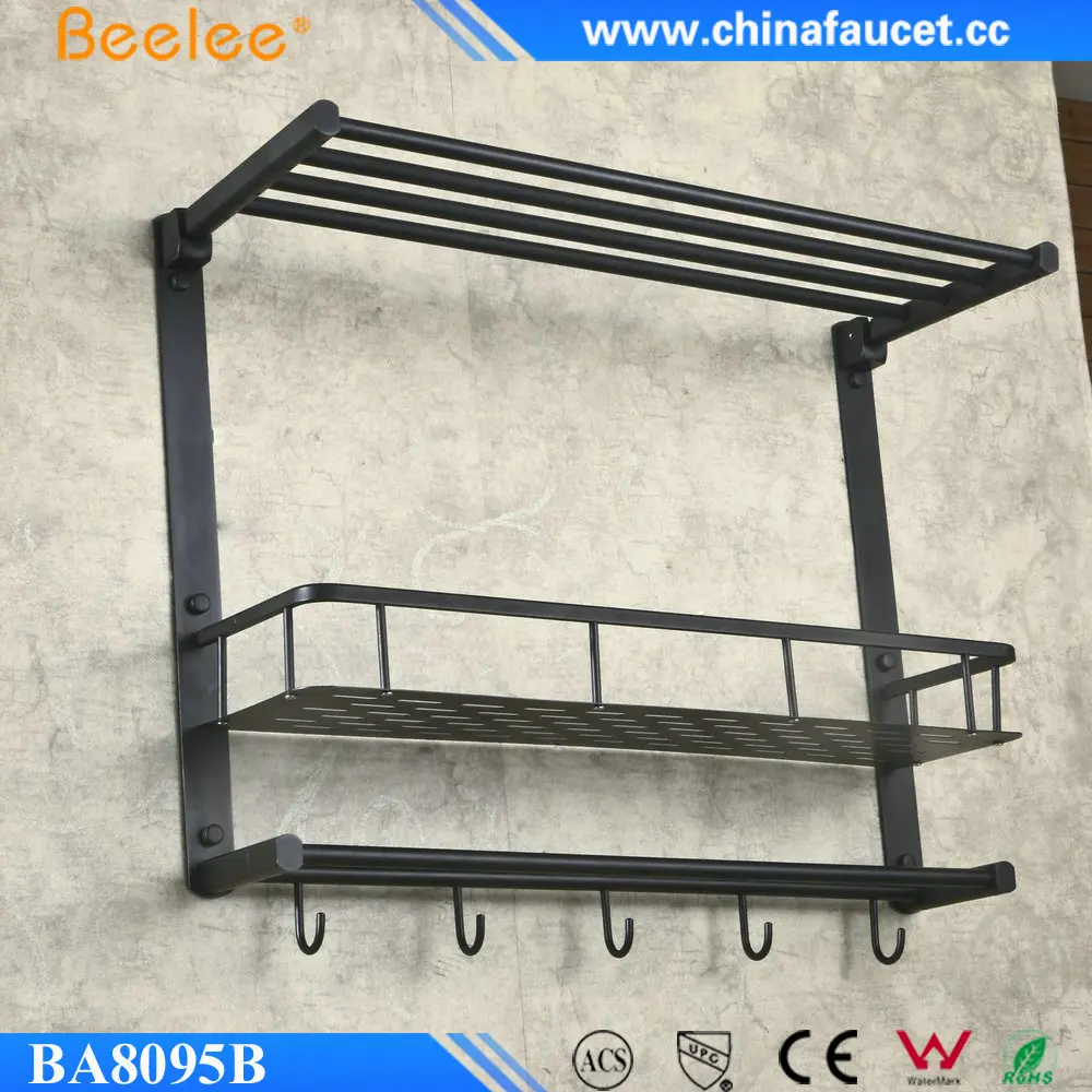 Beelee масляная прорезиненная бронзовая твердая латунь настенный двухуровневый угловой кронштейн для ванной комнаты полка для хранения душевой кадки держатель для косметики