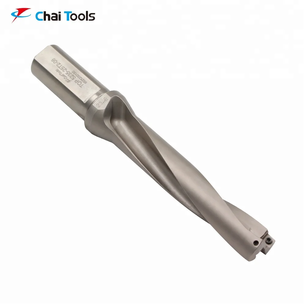 Carbide Twist Square Hole Drill Bit With 2 Spiral Flutes