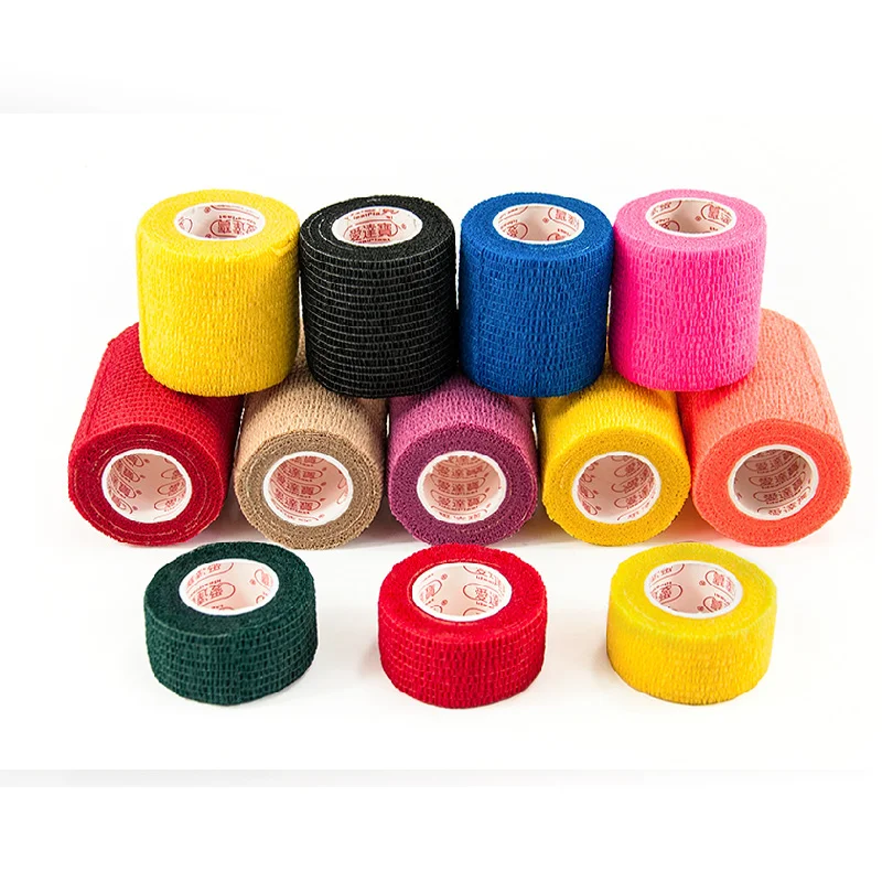 Different Materials Custom Cheap Multicolor Protective Athletic Medical Kinesiology Muscle Supportive Sports Tape