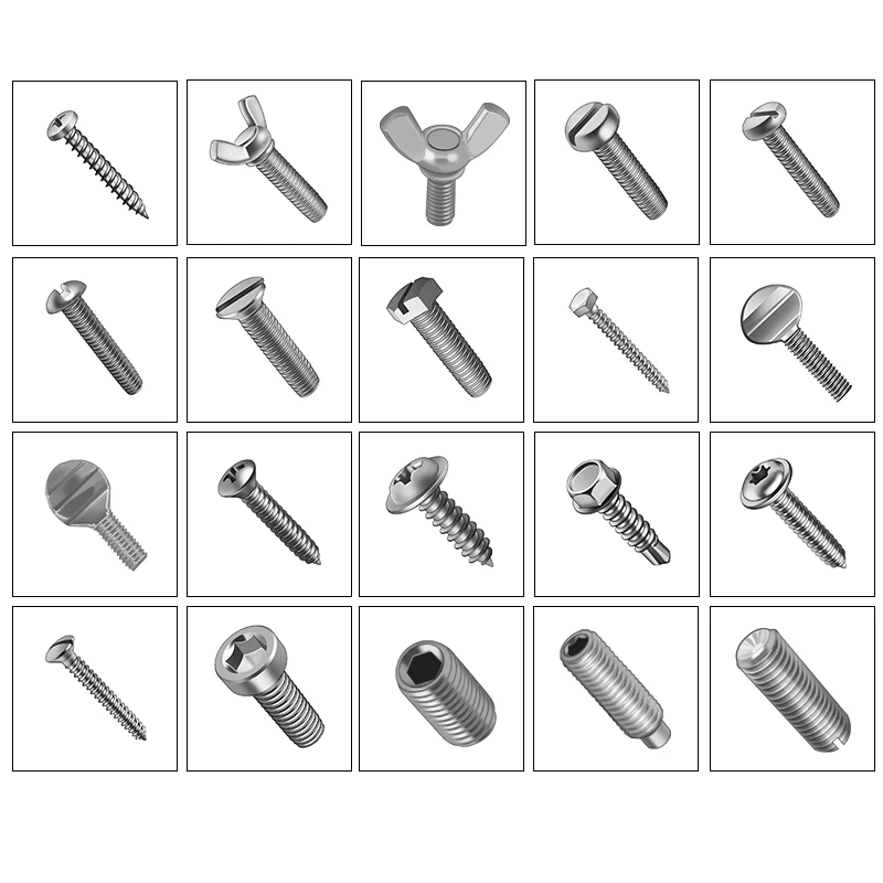 Самонарезающий винт из нержавеющей стали 304 316 с потайной головкой