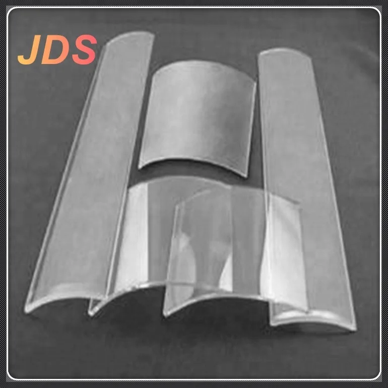Прозрачная полукруглая кварцевая стеклянная трубка JDS