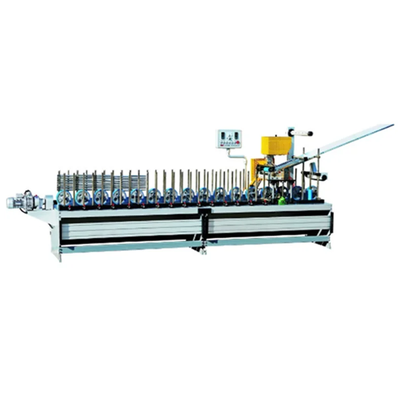 PVC Decorative Wood Veneer PUR Hot Melt Profile Laminating Wrapping Machine