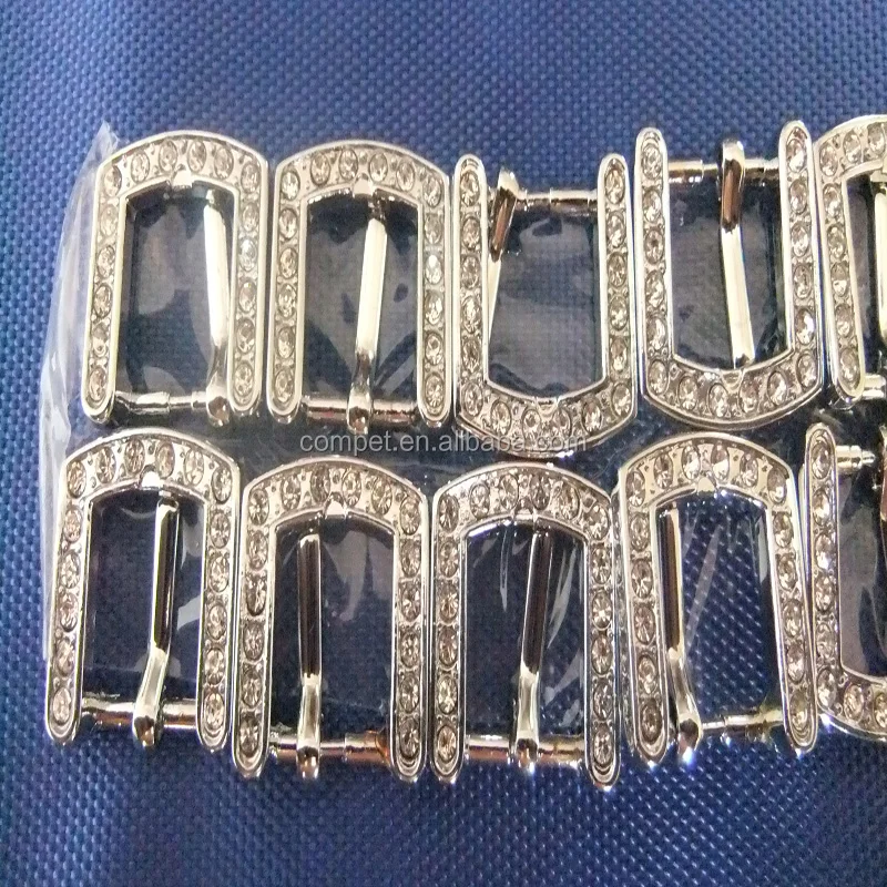 Wholesale Supply of 12mm Diamond Square Buckle Pet Collar Alloy Buckles Upscale Rhinestone Dog Collar Buckle