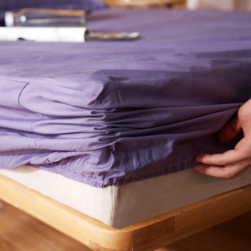 100% cotton king size waterproof elastic fitted bed sheet