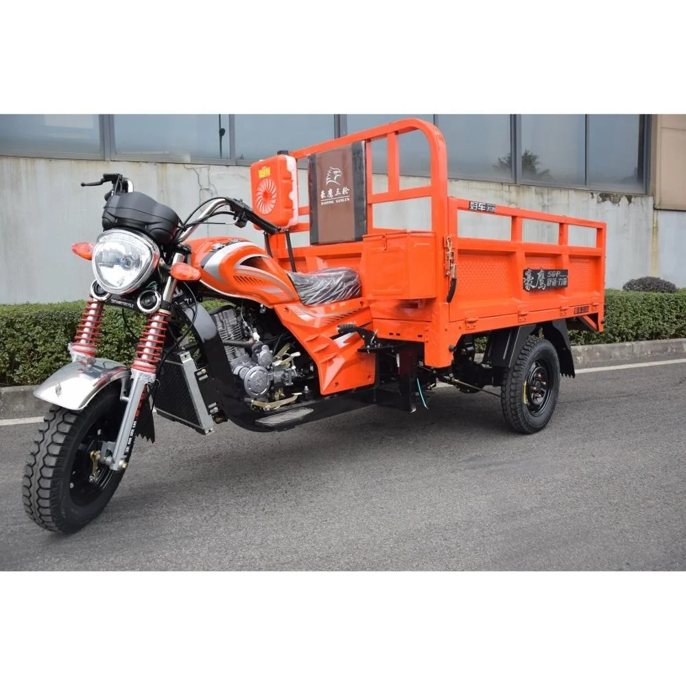CHONGQING lifan zongshen 200cc cargo tricycle trike chopper motorcycle bike with Car Anti-theft Remote Alarm equipment