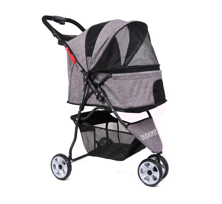 3 wheels pet cat dog stroller