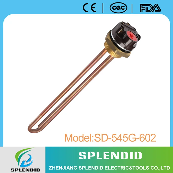 
Iron copper plated 1000W electric heating element with thermostat 
