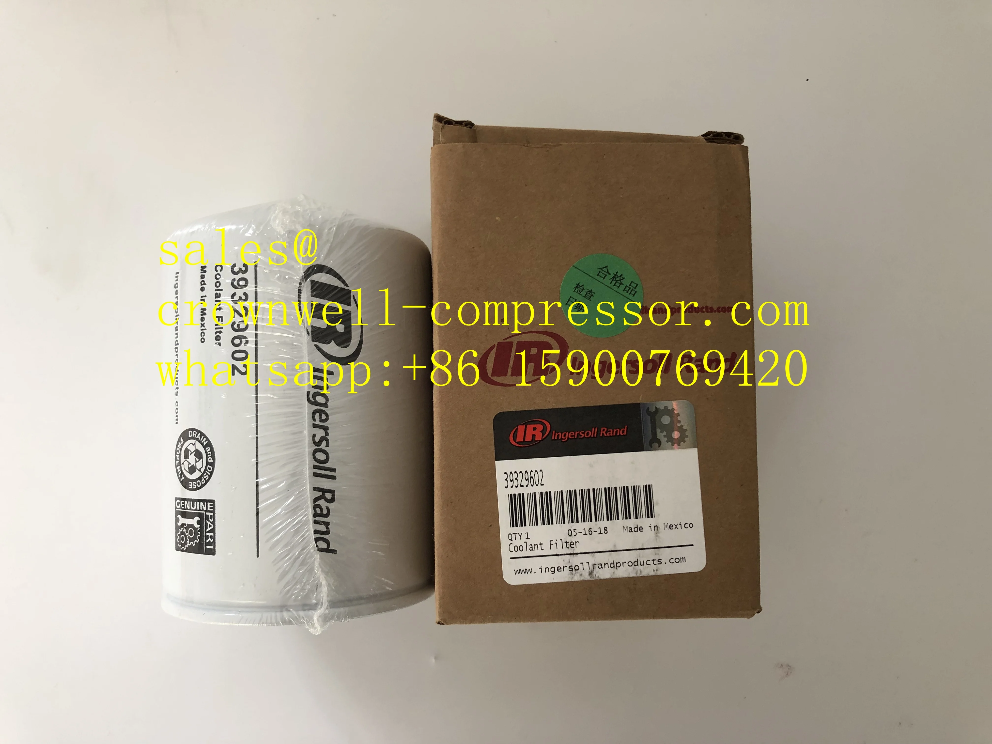 Original genuine Ingersoll Rand COOLANT FILTER 39329602