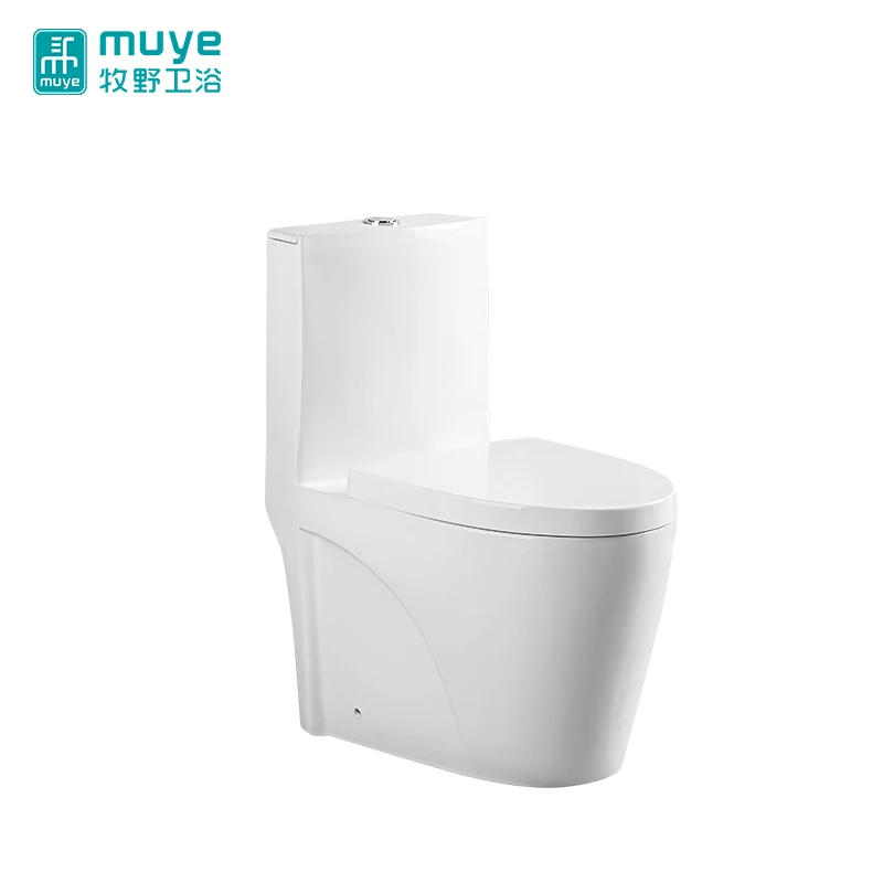 UPC Modern One Piece Design Sanitary Ware Ceramic Dual Flush  White or Black Toilet