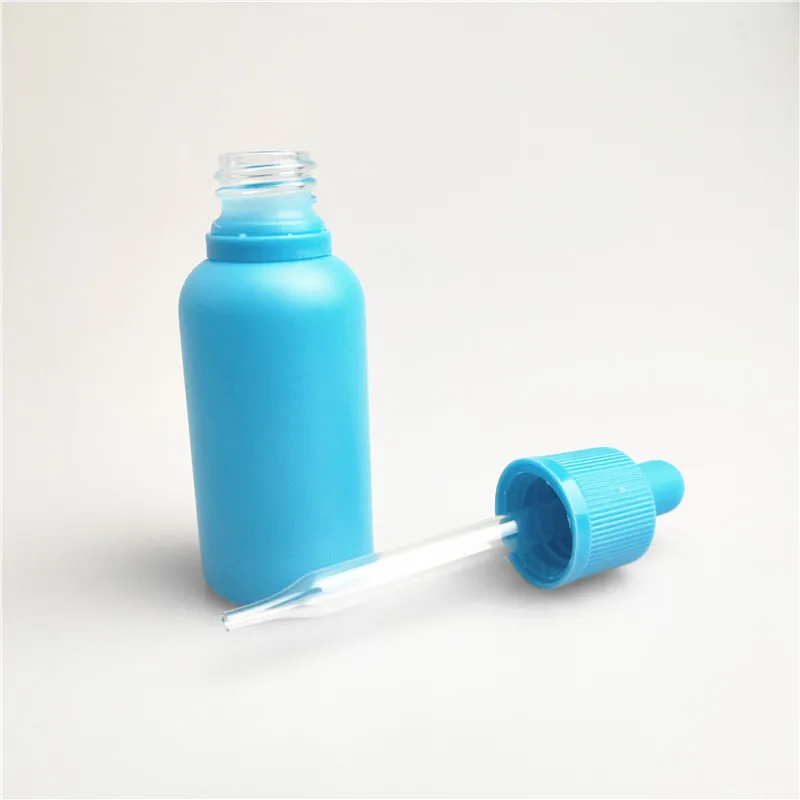 Pet Plastic cap glass beauty water dropper e cosmetic bottle container juice packing for CBD
