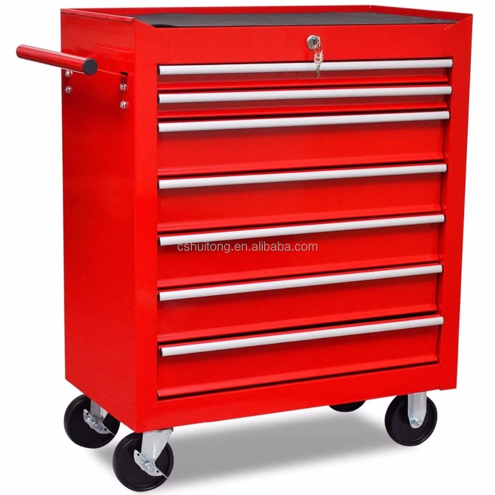 
Wholesales 26 inch metal 7 Drawer Mechanic Toolbox Chest Trolley Cabinet With Wheels 