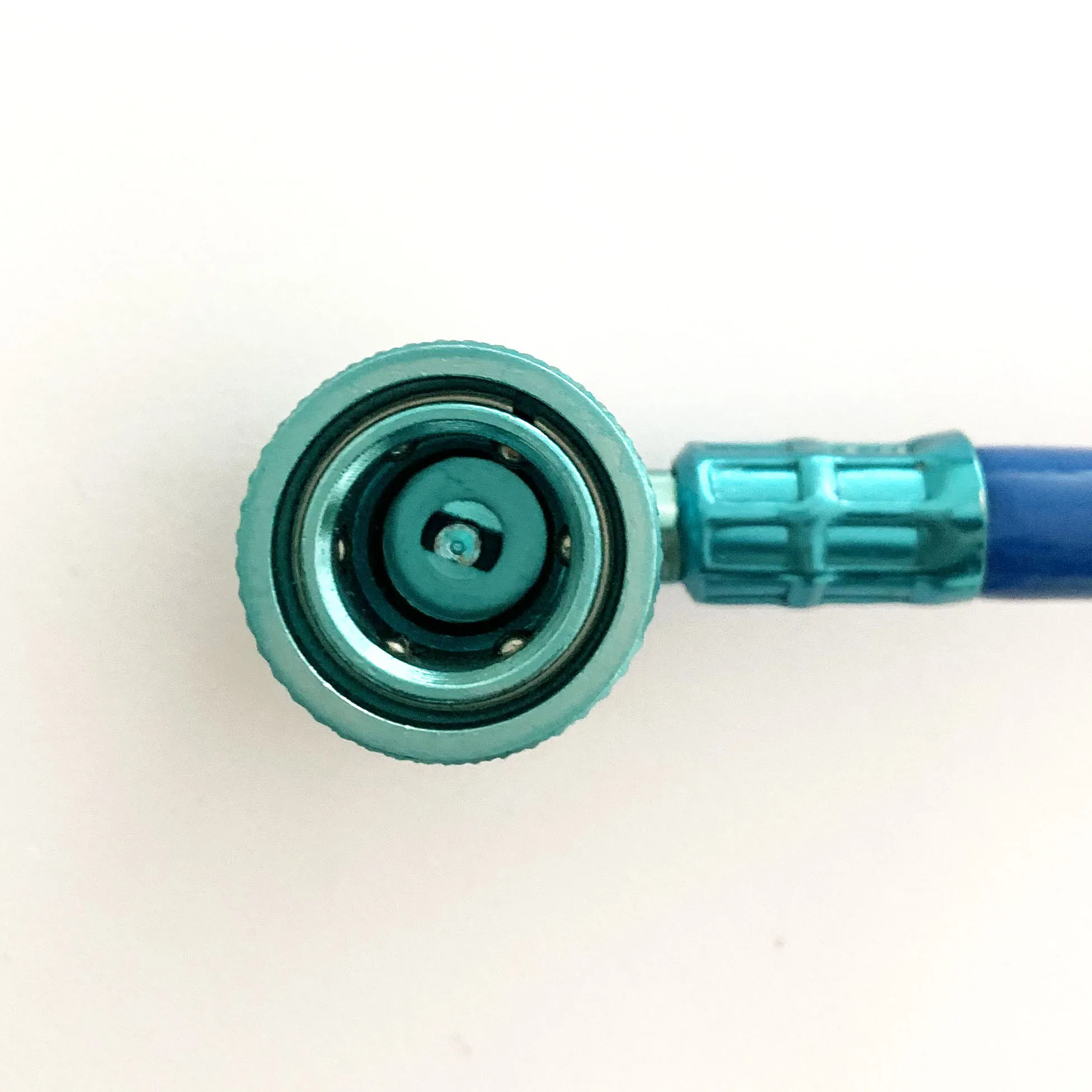 R134a Recharge Hose R134A Car AC Refrigerant Charge Hose Kit Recharge Hose with Gauge,A/C 1/2 Recharge Measuring Kit Can