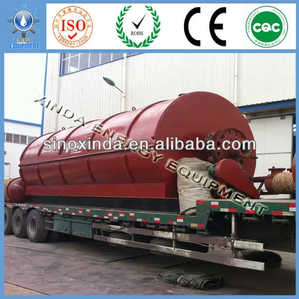 
scrap tire recycling to furnace oil machine 