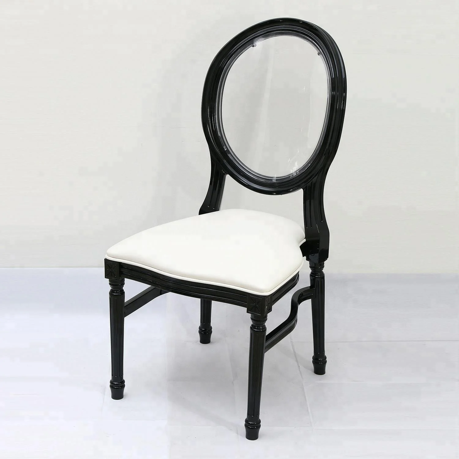 New design french banquet dinning chair louis ghost chair