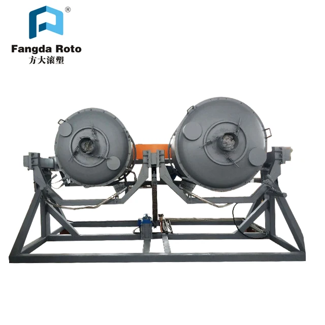Open Flame Rock N Roll Rotational Moulding Machine