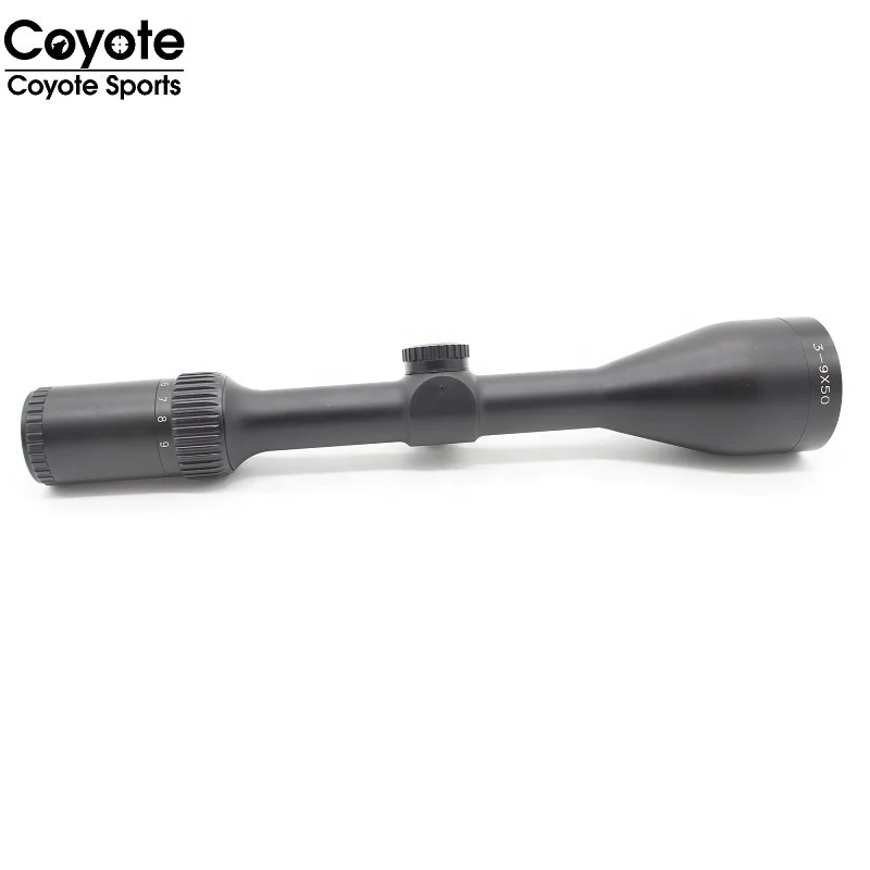 Coyote 3-9x50 Monocular Telescope with low profile adjustment turrents