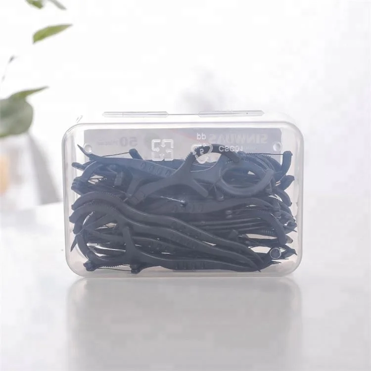 2019 профессиональная одноразовая Нетоксичная черная зубная нить