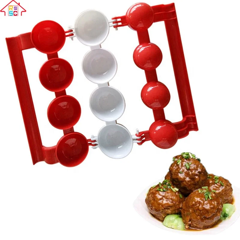 Plastic DIY Homemade Meatball Maker Kitchen Gadget Meatball Press Fish Ball Stuffed Cooking Tool