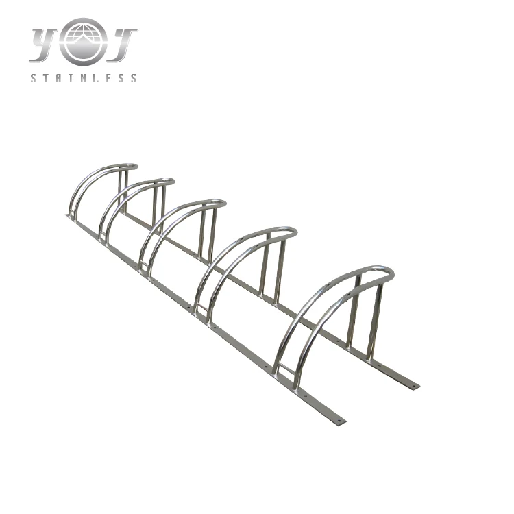 custom design safe metal bicycle floor rack bike parking system