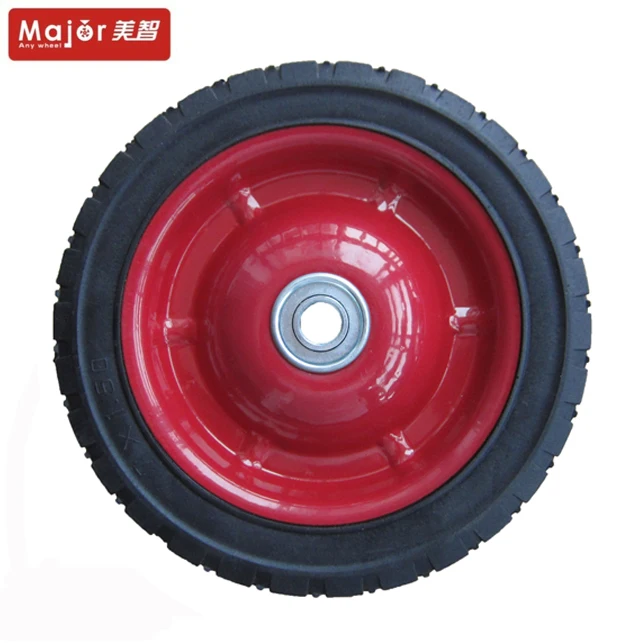 6-inch trolley solid rubber wheel  for garden wagon cart with great price