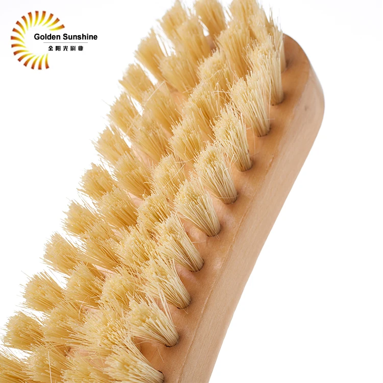 Wood Floor Brush Natural Scrubbing Brush for Floor Bathroom Floor Cleaning Brush