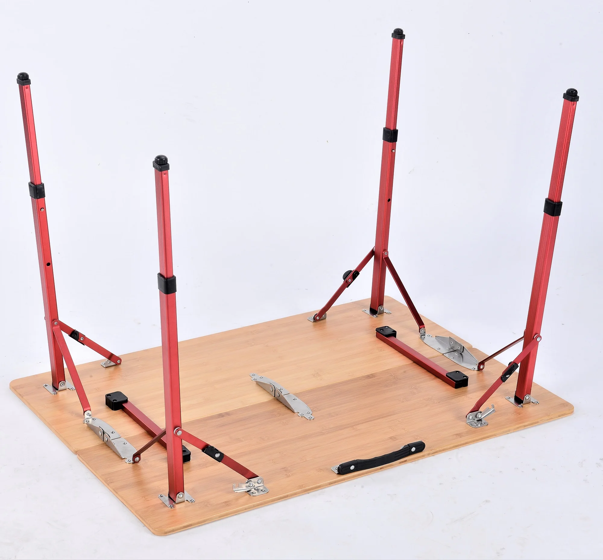 High class camping table camping use bamboo material bamboo table morden folding table