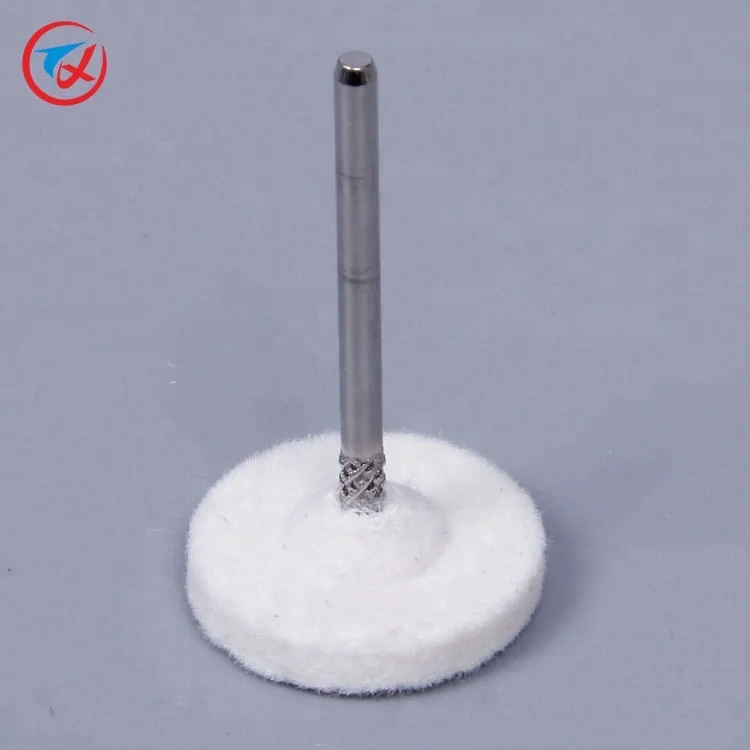 Polishing grinding head 100% wool felt mounted point