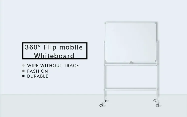 Mobile magnetic whiteboard white board stand dry erase board