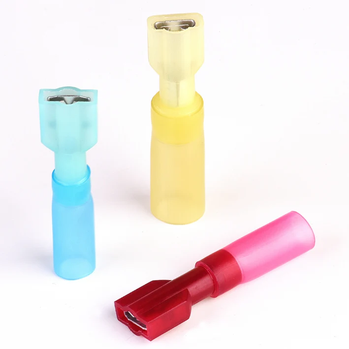 HDPE Термоусадочные трубки с нейлон изоляцией Tab/нажать на терминал сжать