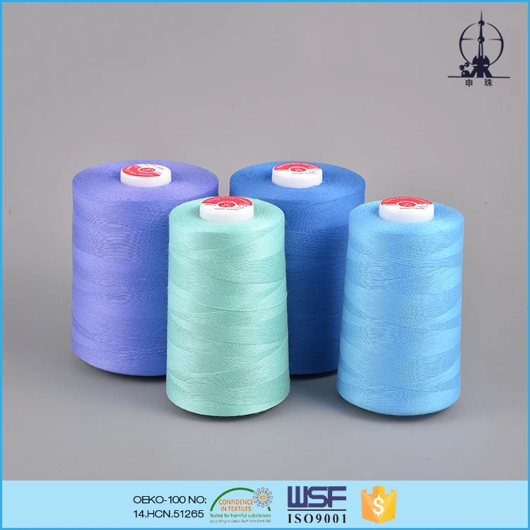 12s/2 105tex 30tickets Flying Wheel poly/ poly core spun sewing thread