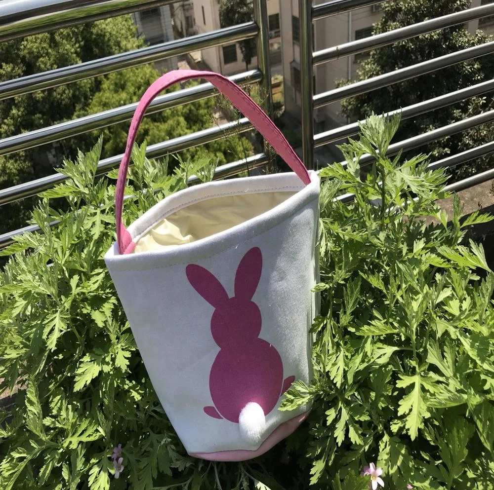 
Easter Gift Bunny tote Bag Easter basket with handle Easter decoration toys 
