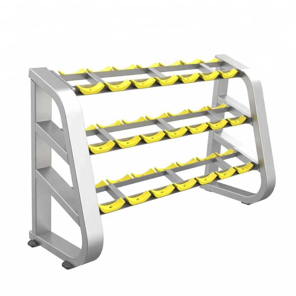 DFT Fitness equipment DFT-667 Beauty dumbbell rack 3 tier dumbbell rack