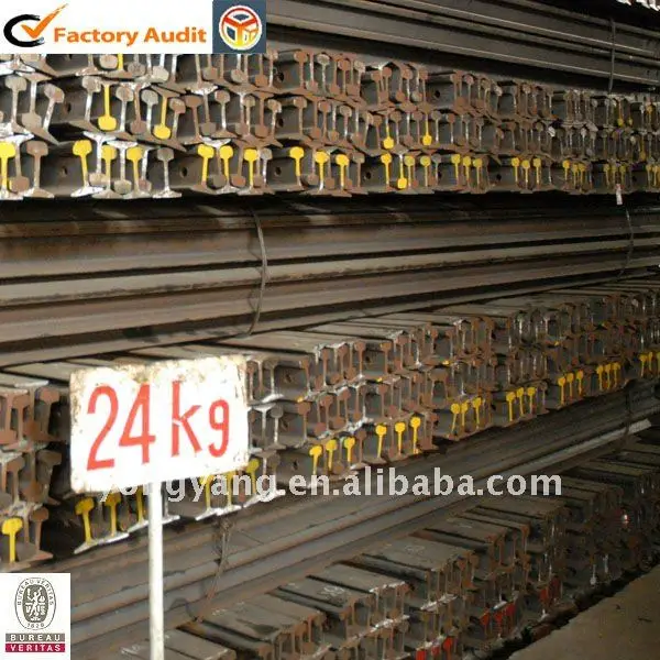 steel rail of 24kg/m, Q235, 55Q