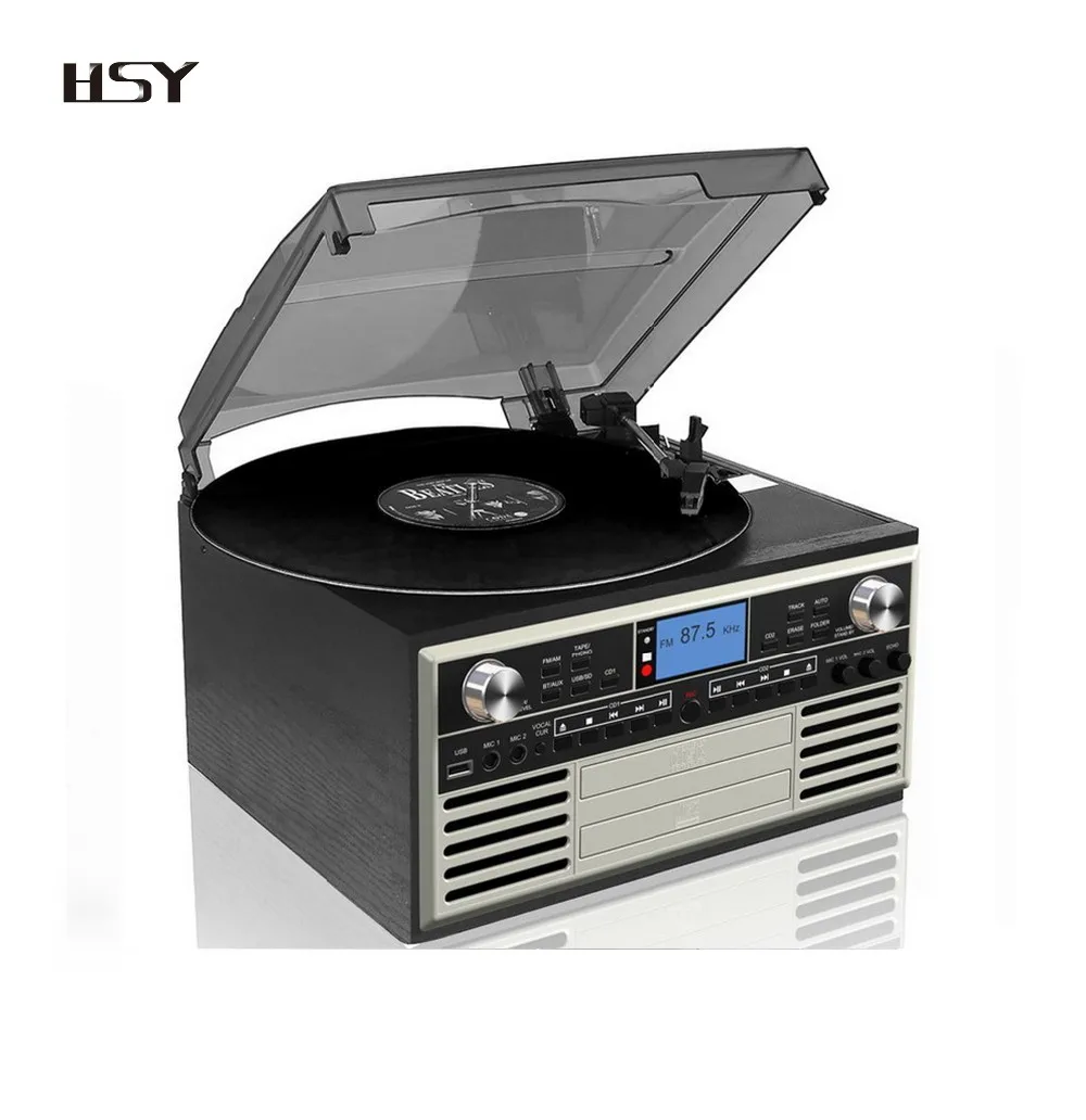 CD-плеер, проигрыватель виниловых записей, Кассетный проигрыватель все в одном