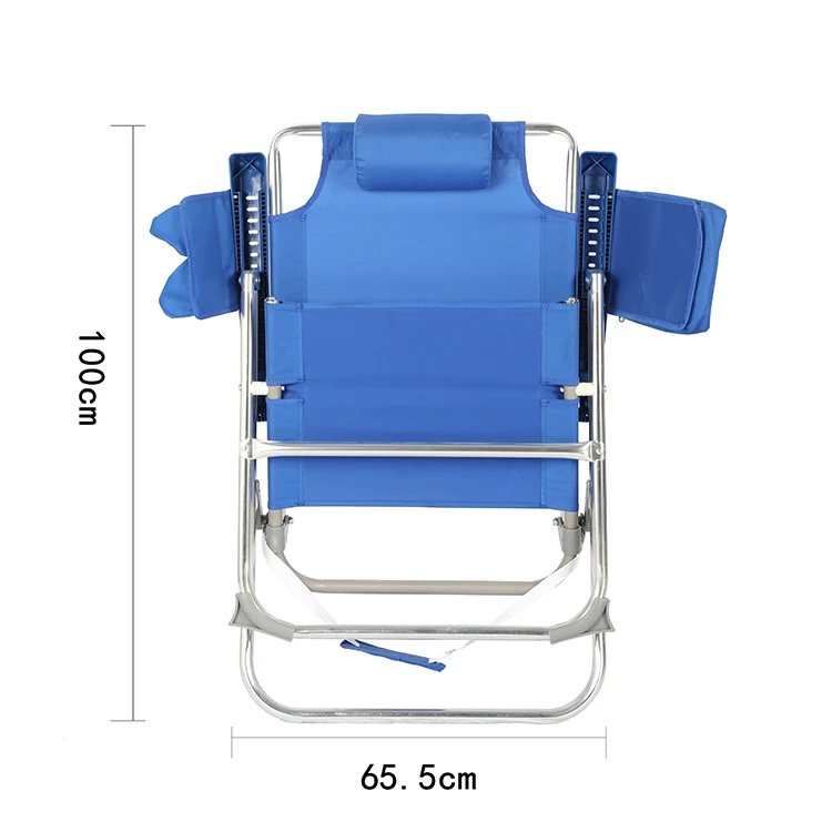 Открытый легкий алюминиевый складной шезлонг для рыбалки с подстаканник сумка-холодильник