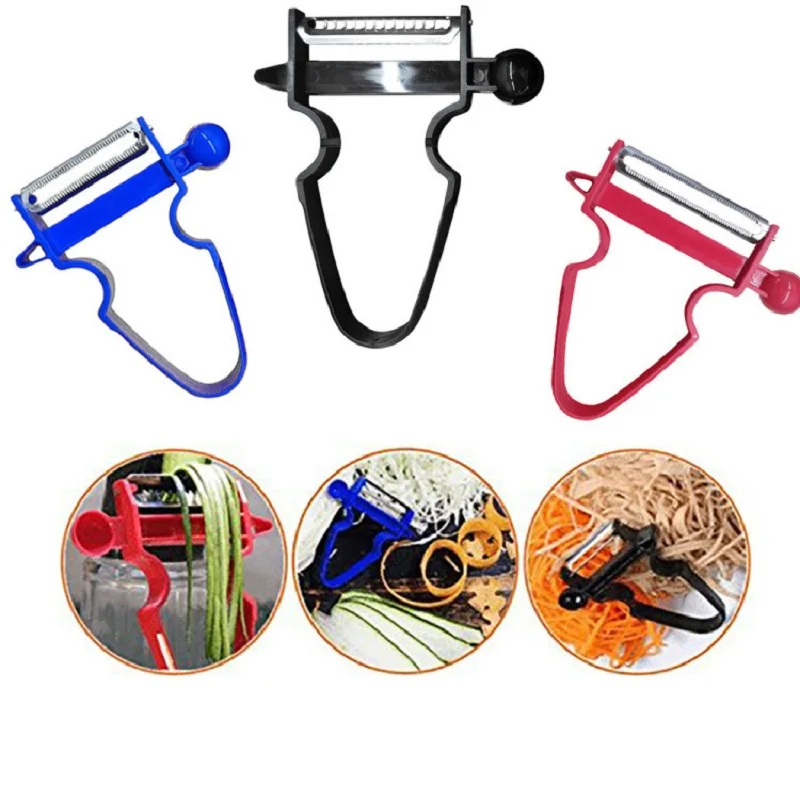 Волшебная палочка 3 шт нож набор Trio очистки фруктов и овощей Slicer измельчитель многофункциональный овощи фрукты машина для нарезки картофеля кухонная утварь