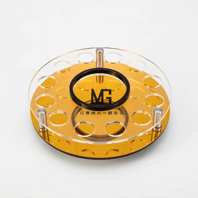 Plastic Rotate Shot Glass drink holder Serving Tray with Pitcher, acrylic wine glass holder tray