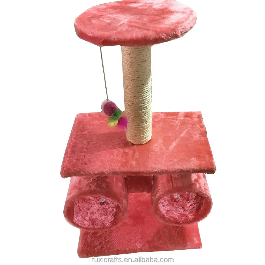Cat Scratching Post Tree Scratcher Pole Climber Gym Furniture Pet Kitten PCAT566