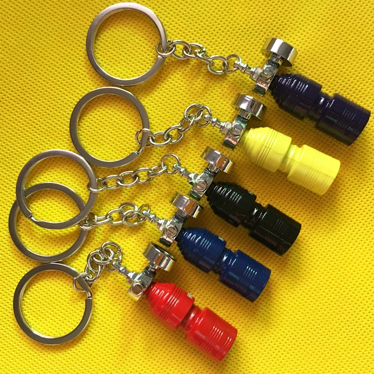 2020 year Anodised NOS Turbo Keychain Mini Nitrous Oxide Bottle Keyring Key Chain Ring Keyfob